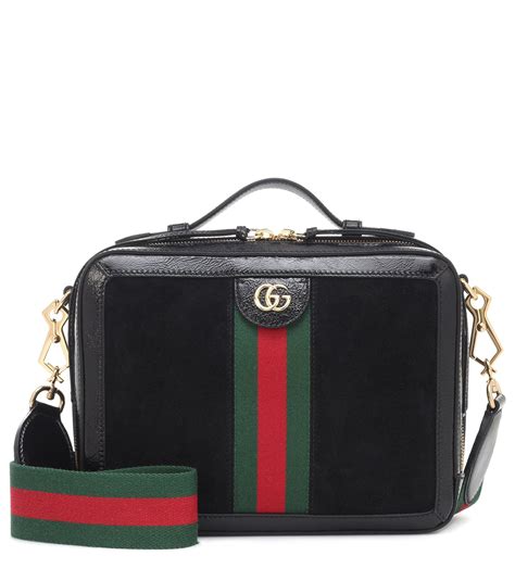 gucci suede bag black|gucci ophidia medium shoulder bag.